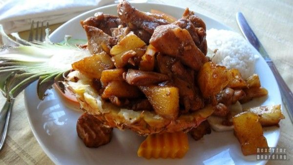 Exotically served chicken in Vinales, Cuba