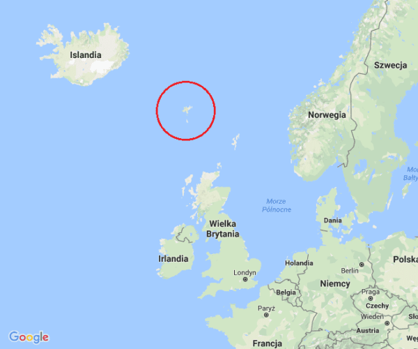 Faroe Islands, map